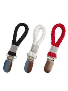 رف منشفة متعدد الاستخدامات مُنسوج، مشابك منشفة حلقية، مشابك معدنية لتخزين الحمام/المطبخ