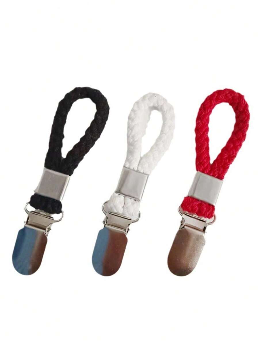 رف منشفة متعدد الاستخدامات مُنسوج، مشابك منشفة حلقية، مشابك معدنية لتخزين الحمام/المطبخ