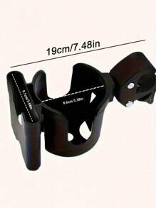 One Stroller Cup Holder And Mobile Phone Holder, Multi-Functional Stroller Accessory With Bottle And Mobile Phone Holder, Adjustable Clamp For Children 0-6 Years Old - Easy To Install
