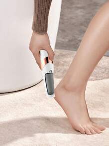 1Pc Electric Foot File, USB Rechargeable Feet Callus Remover With 2 Speed Of Replacement Rollers & LED Lights, Professional Hard Skin Remover Foot Care Tools For Cracked Heels Calluses & Dead Skin, Suitable For Both Men And Women To Remove Dry Skin And Dead Skin On Feet
