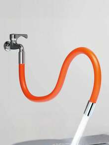 Universal Swivel And Extended Water Pipe For Faucets - A Practical And Versatile Solution For Homeowners. It's Perfect For Preventing Water Splashing In Kitchens And Bathrooms, Suitable For Use With Various Faucet Types, Making Your Cleaning And Water - Using Tasks More Convenient Home Bathroom Decor Fall Decor Back To School - Multicolor - View 2