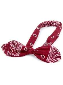 1 pezzo Fascia per capelli vintage da donna con motivo paisley intrecciata elastica/foulard per capelli/turbante fascia assorbente
