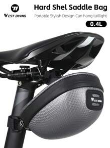 WEST BIKING 0.4L Mini Hard-Shell Bicycle Tail Bag-Mountain Road Bike Cushion Seat Bag Rear Seat Bag Riding Equipment