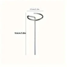 20pcs/10pcs/5pcs Air Fryer Accessories, Vertical Skewer Stainless Steel BBQ Sticks, Perfect For Home, Outdoor, Holiday, Christmas And Other Holiday Parties, Birthday Party Tableware