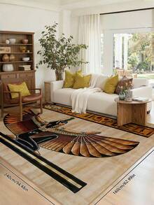 Area Rugs Pet And Kid-Friendly Carpet Non-Slip Mat Suitable For Living Room Bedroom Dining Room And Hall Camel - Camel - View 4