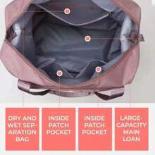 Bolsa De Viagem Multifuncional Dobrável De Grande Capacidade Impermeável