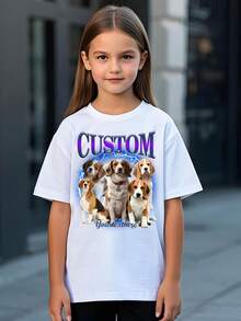 Custom Personalized T-Shirt, Girls Sport T-Shirt, Breathable, A Gift, - Add Images To Design Your Own Personalized Printed T-Shirt