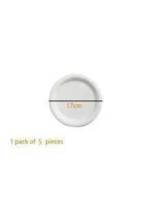 20pcs White Circular Plastic Tray, Disposable Set For Wedding Dresses And Weddings, Special Tray For Wedding Parties - Thick Used For Wedding Parties, Restaurants, Gatherings, Birthday Parties, Picnics, Camping, And Daily Use - Multiple Sizes