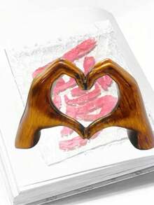 قطعة ديكورية لحركة اليد معبرة عن الحب، نحت فني يدوي ديكور المنزل، ديكور طاولة للزفاف والعائلة مبتكر، ديكور زفاف بوهيمي، ديكورات المنزل