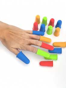 Set di 3 proteggi dita in silicone - resistenti al calore, antiscivolo, riutilizzabili per lavorazioni con pistola a colla a caldo, progetti fai-da-te