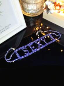 Supra Diamanto 优雅迷人性感字母 CZ 水晶项链 1 件 - 彩色 - 查看 8