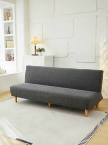 1 pieza Funda de sofá cama con simetría geométrica, tela jacquard de alta elasticidad, fácil instalación, se ajusta a múltiples tamaños, adecuada para todas las estaciones y festividades, resistente a arañazos de mascotas, funda de sofá cama plegable para decoración del hogar