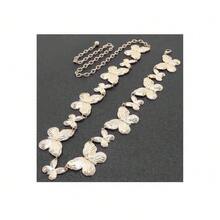 Multi Butterfly Chain Belt - Silver - View 4
