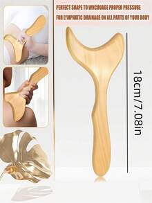 1 Set de Herramientas de Masaje de Madera, que incluye Herramienta de Masaje con Ventosas de Madera, Herramienta Gua Sha, Masajeador de Drenaje Linfático, Adecuado para Juego de Terapia de Madera y Terapia de Masaje Corporal Gua Sha. Accesorios de Fitness - Multicolor - Ver 11
