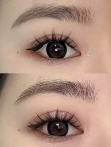 100 件/包浓密迷人的向日葵单根睫毛，自然卡通性感慵懒人形睫毛，睫毛簇，睫毛簇，单根睫毛，睫毛，假睫毛