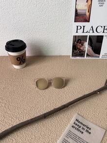 1pc Super Lightweight Children's Glasses, Comfortable Wear For Boys Girls, Fashionable For Photography, Party, Cycling, Travel, Sports, Unique Polygon Frame, Metal Glasses - Multicolor - View 9