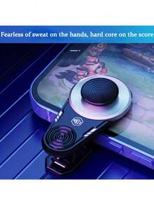 1 件通用夹式手机游戏控制器，便携式迷你游戏操纵杆，易于安装和拆卸，亲肤哑光表面，无需电池