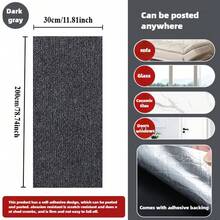1PC Self-Adhesive Cat Scratch Mat Sisal Furniture Protector DIY Cat Scratching Pad For Couch Sofa Protection (Dark Gray) - Dark Grey - View 18
