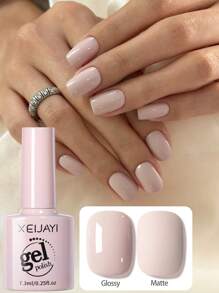 XEIJAYI XEIJAYI 1Pc Nude Pink Gel Nail Polish Gel Color Gel Nail Polish Long-Lasting Nail Gel Soak Led/UV Gel Nail Polish Nail Art Nail Salon Home Gift For Women For Spring