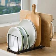 1 Stück Küchengeschirr Abtropfgestell, Schrank Geschirr Tellerhalter, Ablage für Geschirr und Schneidbretter