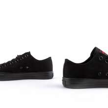 ANDY-Z Women's Canvas Sneaker, Comfortable And Versatile Footwear - Casual Fashion - 黑色 - 查看 4