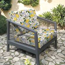 1pc S/M/L Stretch Patio Seat Cushion Cover, Outdoor Sofa Cover For Replacement, Washable Furniture Slipcover