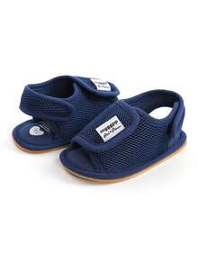 婴儿男女童凉鞋新生儿防滑软橡胶鞋底凉鞋男童露趾户外休闲夏季初学步鞋