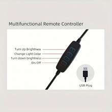 1 pièce Anneau de lumière LED 10" variable avec température de couleur réglable - Éclairage de studio alimenté par USB avec 120 LED, cou de cygne 360° rotative, trépied et support pour téléphone pour la vidéoblogue, la photographie et la diffusion en direct. Convient pour la photographie, l'enregistrement vidéo, la diffusion en direct, les réunions Zoom, avec un support pour l'éclairage de selfie