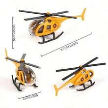 1pc Alloy Airplane Model - Military Airplane Model - Lightweight And Easy To Carry - Multiple Colors Available - Movable Propeller - Realistic Glider - Mini Helicopter Model - Perfect Gift - Birthday Gift - Surprise Gift - Ideal Present - Seasonal Gift - Holiday Gift - Easter Gift - Toy - Airplane Model - Multicolor - View 5