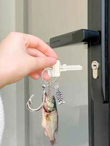 Acrylic Realistic Fish Theme Keychain, With Fish Hook, Small Fish Pendant, Many Different Kinds Of Fish, Perfect Gift For Fishing Enthusiasts, Suitable For Husband, Children, Elders, Suitable For Thanksgiving, Christmas And Halloween, Personalized Backpack Pendant, Unique Backpack Decoration, Accessories Decoration, Car Key Pendant - Multicolor - View 7