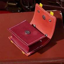 Miniso Harry Potter Series College Style 2.56*2.36*1.18inch Leather Headphone Case (1 PC) - Red - View 3