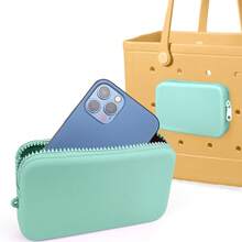 Phone Holder For Accessories, Silicone Insert Wallet For Original All Models Rubber Beach Tote Bags - Multicolor - View 1