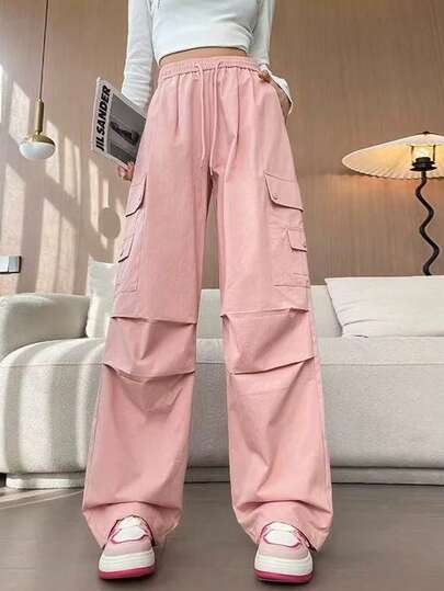 LA PRINCESA PANTALONES ELASTICOS PARA MUJER ,CON BOLSILLOS ACAMPANADOS ,ESTILO CLASICO DE PIERNA ANCHO CON CORDON