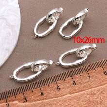 1/3/5 piezas Conector redondo y ovalado enchapado en oro 18K real, hebillas de cierre de resorte para collares, cierres y anillos de resorte de latón O para hacer joyería DIY, pulseras y collares