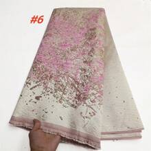2025 High Quality African Nigerian Tulle Lace Fabric Organza Guipure Party Dress Brocade Jacquard French Lace For Wedding Sewing