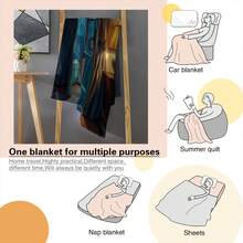 Moonlit Ocean View From Open Door Home Use, Travel, Camping, Personalized Blanket A Perfect Gift For Family And Friends_00001_