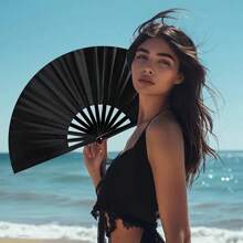 Ventilador de mão dobrável Taichi 2025 - Sem necessidade de bateria, plástico leve, refrigeração portátil para ioga/atividades ao ar livre/viagens. Refrigeração de verão, praia, viagens.