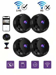 Mini Spionagekamera, 2,4 G Wireless WiFi Versteckte Kamera 720P Full HD, Versteckte Kameras mit Bewegungserkennung, Sicherheitskamera für Nanny für Zuhause/Büro