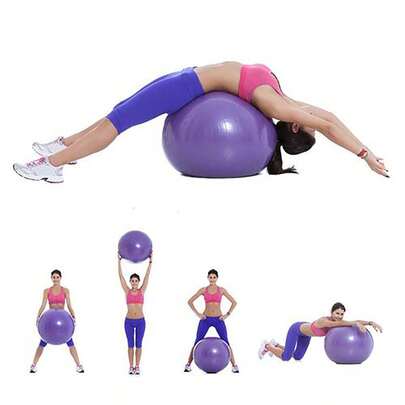 1 个厚防爆瑜伽/普拉提球，用于感觉统合和平衡训练