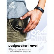 Mini Massage Gun Q2 Pocket-Sized Deep Tissue Massager Gun Portable Percussion Muscle Massager Gun Ultra Small And Quiet Muscle Massage Gun With Carry Case For On The Go Usage Black - Black1 - View 2