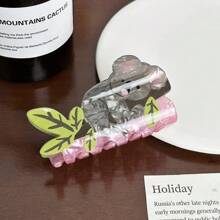 1pc Versatile Cute Small Animal Claw Clip, Cartoon Hair Claw, Ponytail Holder Hairpin, Charming Animal Hair Accessories Hair Clips Hair Jaw Clip Hair Clamps Hair Clutch Hair Catcher Clip
