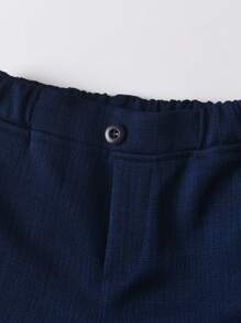 New Navy Blue Kids Suit Set, Summer Children Wedding Pageboy Outfits, Stylish Little Gentleman Suit