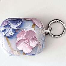 1pac Flower Case For AirPodsCase Cover, Stylish Soft Silicone Protector With Keychain, Compatible With Apple AirPods1st/2nd/3/4/Pro/Pro2 Generation Charging Case - Multicolor - View 11