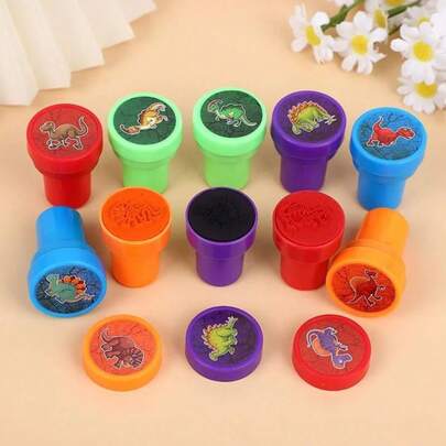 10 con tem khủng long, thiết kế khác nhau, con dấu văn phòng, phần thưởng cho trợ lý giáo viên tiếng Anh con dấu khủng long đầy màu sắc vui nhộn, hóa thạch, sinh vật biển, bộ con dấu bình luận Omework làm quà tặng và giải thưởng văn phòng, con dấu cho tiệc khủng long, Halloween, Giáng sinh, quà tặng sinh nhật