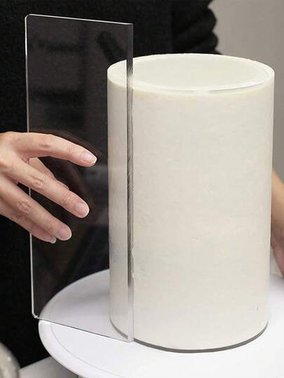 Transparent Cake Cream Scraper Cake Making Scraper Rectangular Acrylic Cake Baking Tool Cake Decorating Tools Kitchen Tools