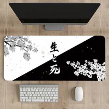 Mousepad Large XXL Cherry Blossom Art Print Anime Landscape Pretty Cute Yin-Yang Art Of Life And Death Mousepad  Rubber Mousepad Computer Accessories Keyboard Mouse Popular Mat Table Mat Floor Mat Gift For Someone To Send Male And Female Friends Gaming Mousepad