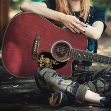 1PC Guitar Pickguard, Acoustic & Classical Guitar Pick Guards Phụ kiện Guitar cho Guitar 40 41 Inch với In Laser - Xem 8