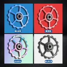 16T Ceramic Bearing Rear Derailleur Pulley Wheel For Mountain Road Bicycle Gearshift Components - Multicolor - View 4