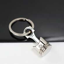 1PC/4PCs Creative Engine Piston/OU==Turbine Keychain Watch, Car Modified Metal Keychain Pendant, Motorcycle Piston Pendant, Car Modified Keychain Shopping Mall Gift - Piston Connecting Rod Keychain - View 9