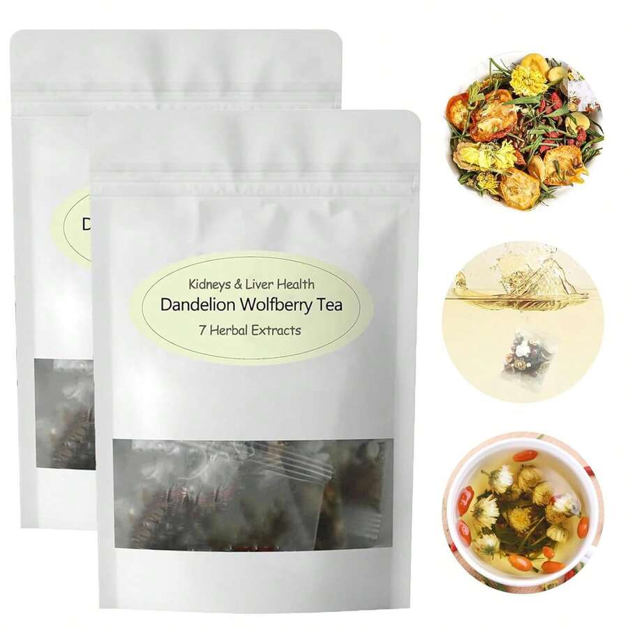 Kidney Tea Formula Ginseng Eight Tea, Ginseng Eight Treasures Tea, Organic Kidney Cleanse Tea, Traditional Healthy Kidney Cleansing Tea For Men & Women (30 Bags) - 2 chiếc - Xem 1